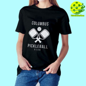 Female Model Columbus Pickleball Shirt