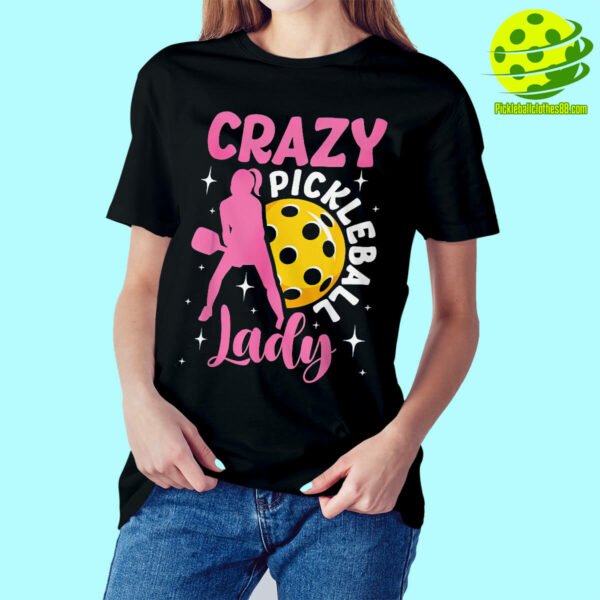 Crazy Pickleball Lady Shirt