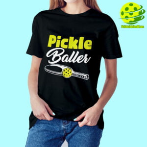 Female Model Pickle Baller Paddleball Game Shirt