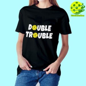 Female Model Pickleball Double Trouble Shirt