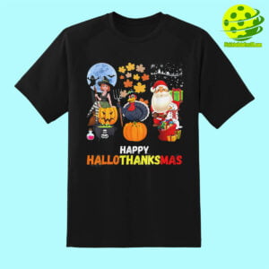 Happy Hallothanksmas Pickleball Shirt