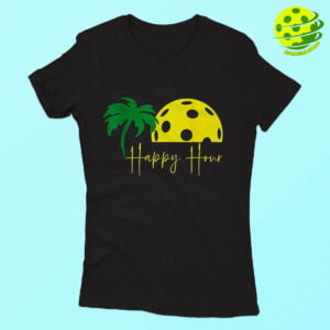 Pickleball Happy Hour Shirt Woman